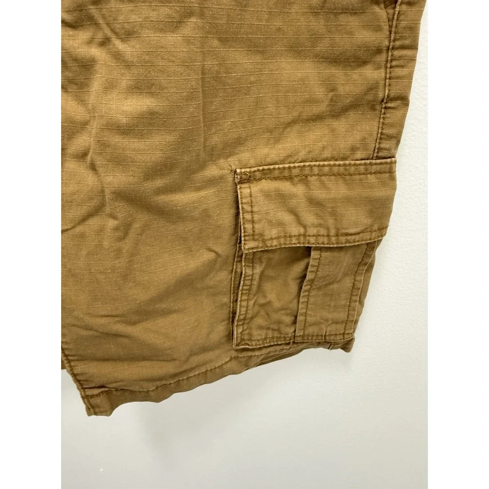 Old Navy‎ Boys Cargo Shorts Size 12 Tan Brown Cotton Casual Utility Ripstop